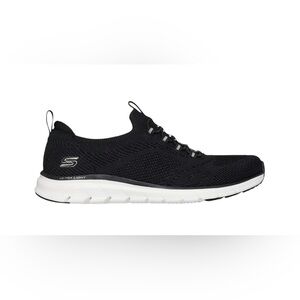 Skechers Pure Flex Poised Women's Shoes - Black and White